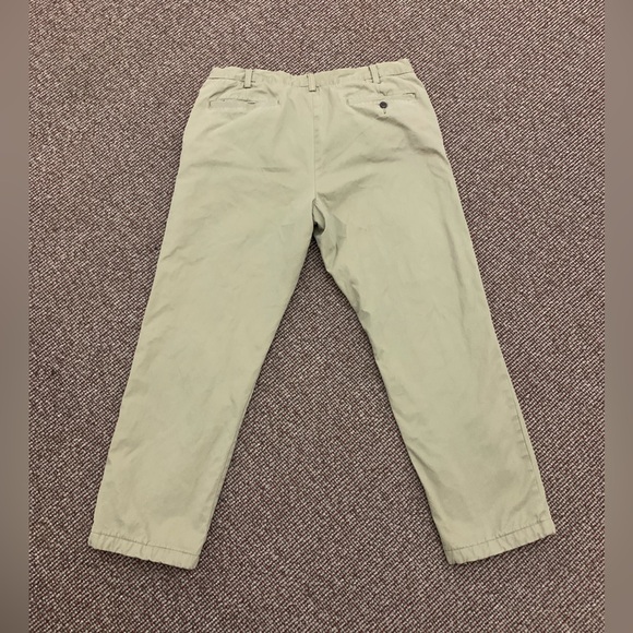 Men’s 37 x 30 Lands’ End 100% Cotton Flannel Lined Traditional Fit Chino Pants - Picture 6 of 15